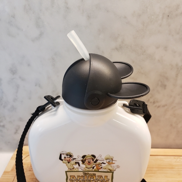 Disney Animal Kingdom Mickey & Friends Canteen Water Bottle & Strap - Picture 4 of 8